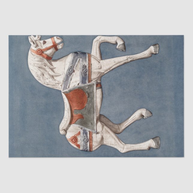 TISSUE PAPER  : HENRY MURPHY : CAROUSEL HORSE 1942 (Front)