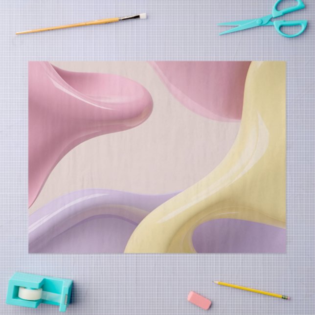 Tissue paper in stylish abstract graphic (Craft)