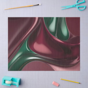 Tissue paper in stylish abstract graphic