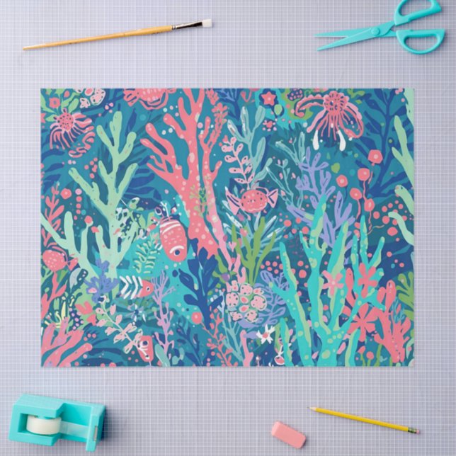 Tissue paper in stylish graphic (Craft)