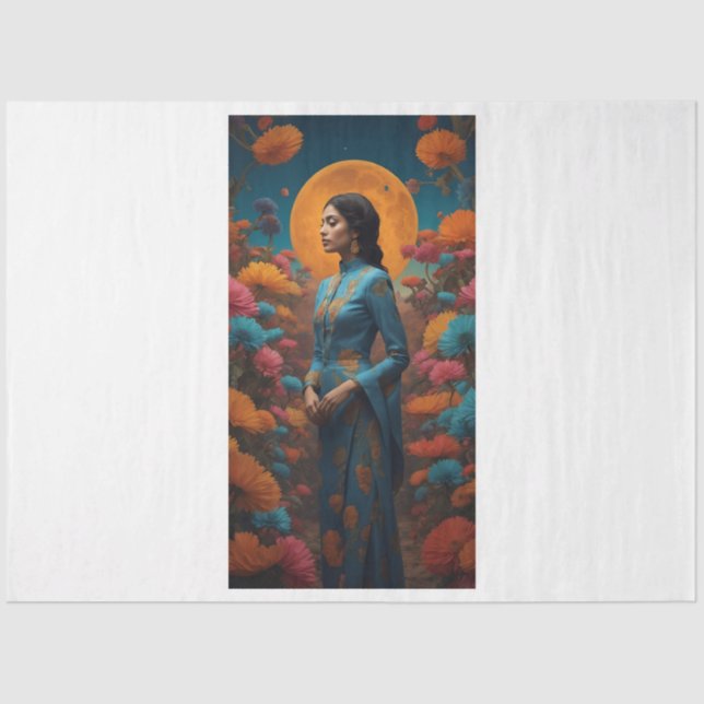 Tissue paper in the flower field (Front)