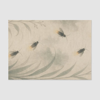 TISSUE PAPER JAPANESE FIREFLY PRINT