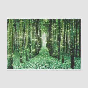 Tissue Paper Magical Forest Green Mystery