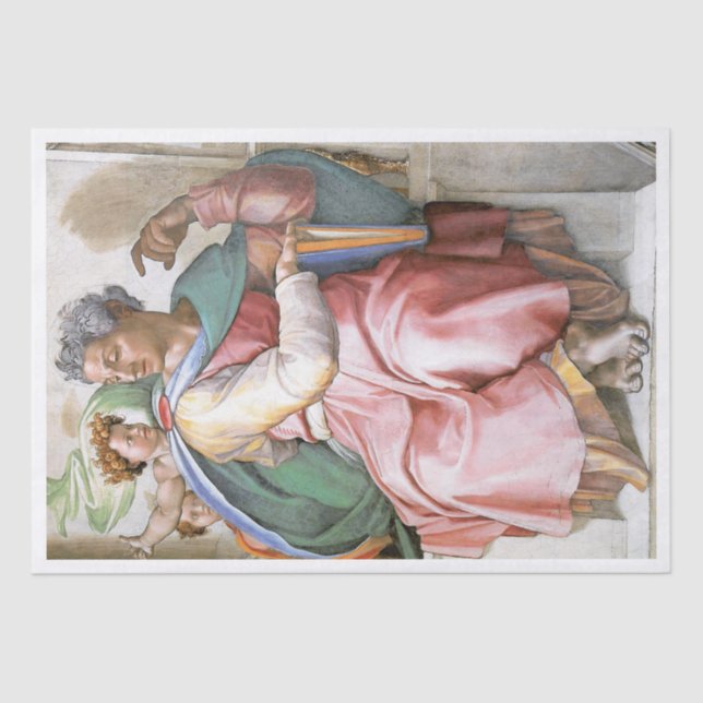 TISSUE PAPER : MICHELANGELO : SISTINE CHAPEL (Front)