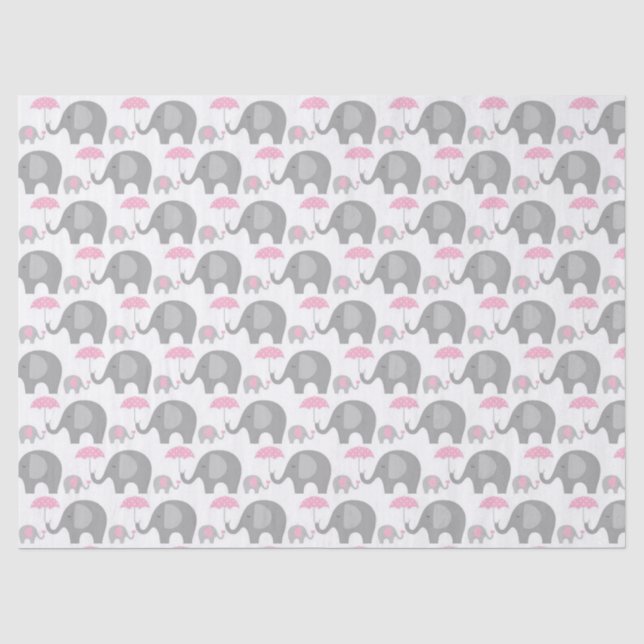 Tissue Paper - Mother & Baby Elephants (Front)