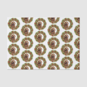 tissue paper of Christmas golden doodle