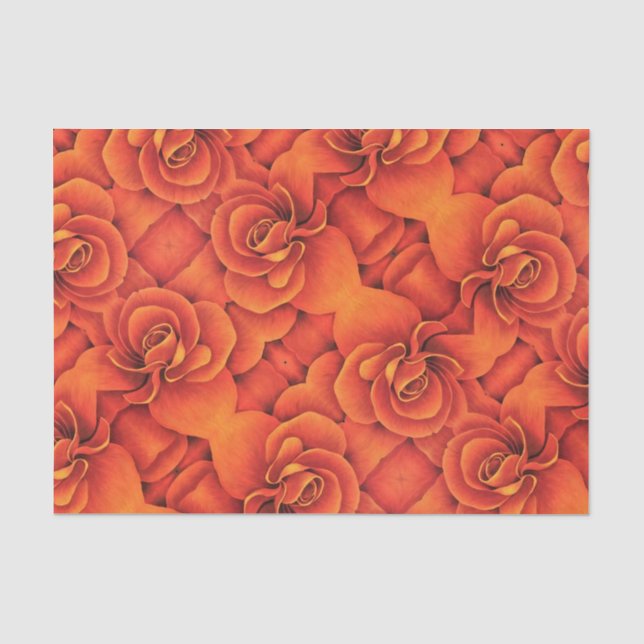 Tissue Paper - Orange Begonia (Front)