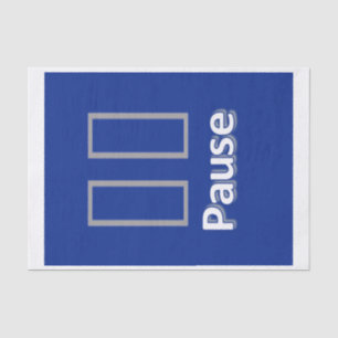 Tissue Paper Pause Blue