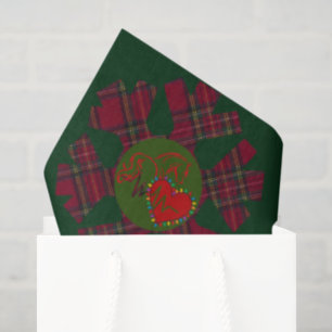Tissue Paper Plaid Snowflake 