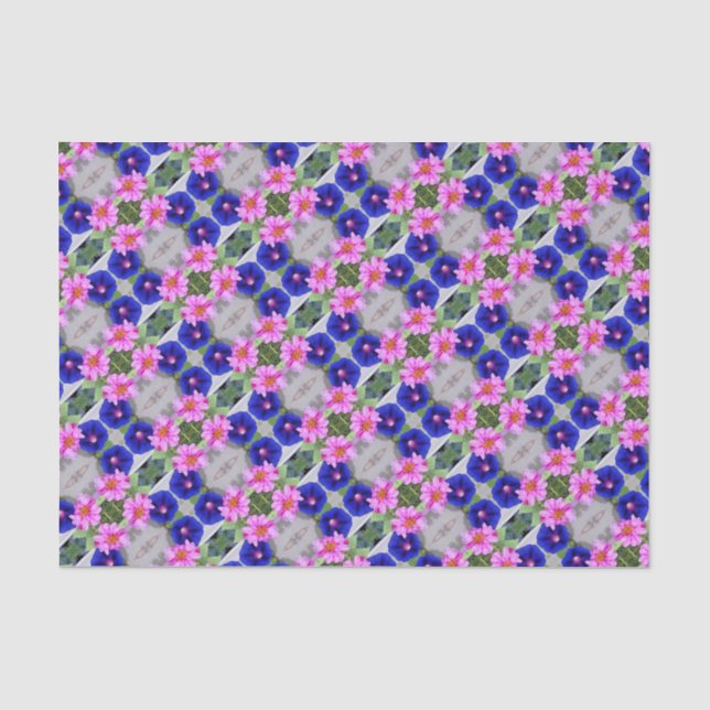 Tissue Paper Portulaca & Morning Glory (Front)
