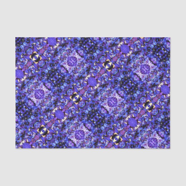 Tissue Paper - Purple Crystals (Front)