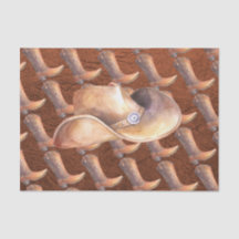 Tissue Paper Set (2) Cowboy Hat and Boots