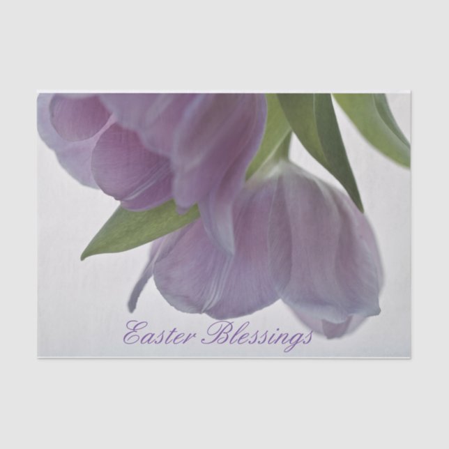 Tissue Paper Set Easter Blessings Tulips Upside (Front)