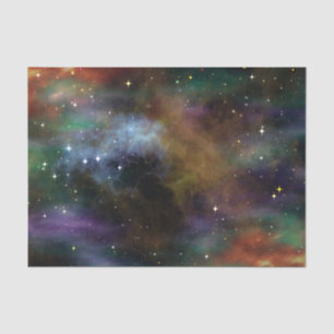 Tissue paper space cosmos stars solar system