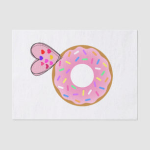 Tissue Paper Strawberry Doughnut Pink Heart
