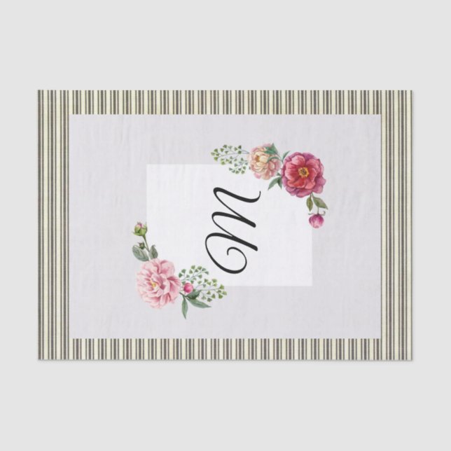 Tissue Paper Stripe Floral (Front)