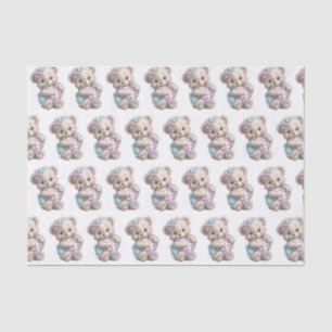 Tissue Paper Teddy Bear Baby Shower