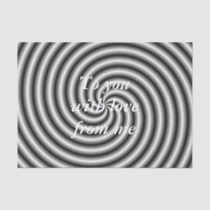 Tissue Paper The Swirl in Black and White