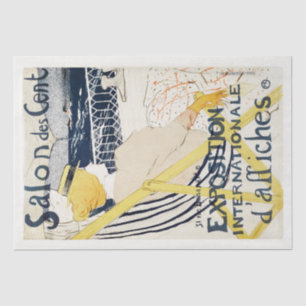 TISSUE PAPER :TOULOUSE LAUTREC : SALON DES CENT