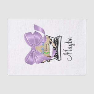 Tissue Paper Typewriter Bow