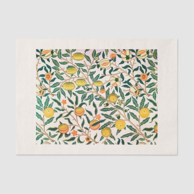 TISSUE PAPER : WILLIAM MORRIS : POMEGRANATE (Front)