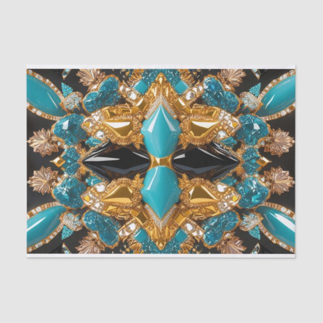Tissue paper with Bahamas colours design (Front)