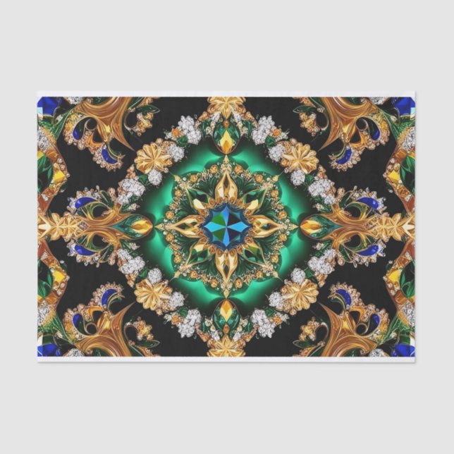 Tissue paper with Brazilian colours design (Front)