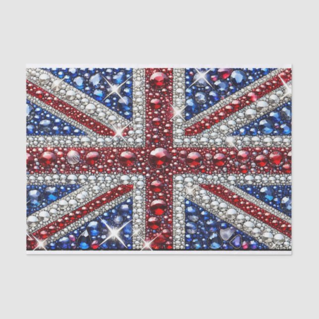 Tissue paper with British colours design (Front)