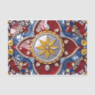 Tissue paper with Colombian colours design