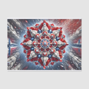 Tissue paper with Norwegian colours design