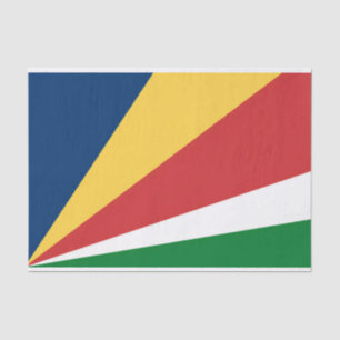 Tissue paper with Seychelles colours design