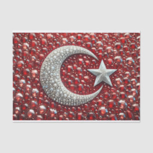 Tissue paper with Turkish colours design