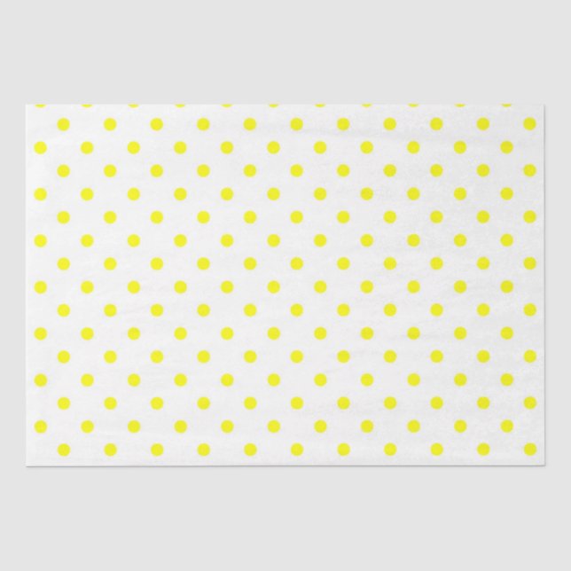 Tissue Paper/Yellow Polka Dots Paper (Front)