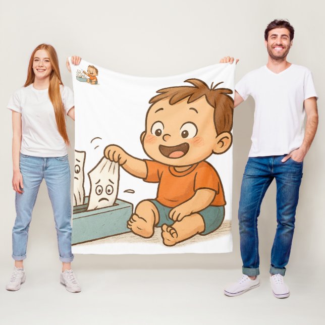 Tissues in Trouble Fleece Blanket (In Situ)