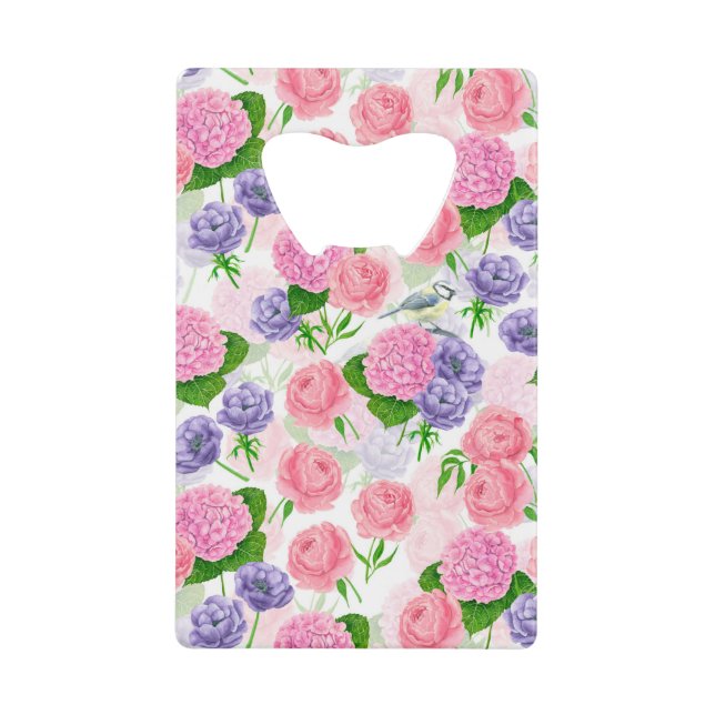 Tit bird and flowers (Front)