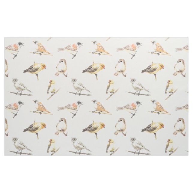 Tit birds pattern fabric (Fat Quarter)