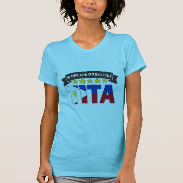 : Tita, Ninang, Filipino T-shirt, Filipino Shirt,  T-Shirt (Front)