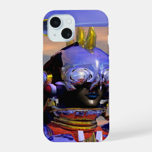 TITAN CYBORG,Blue Gem Science Fiction,Scifi iPhone 15 Case