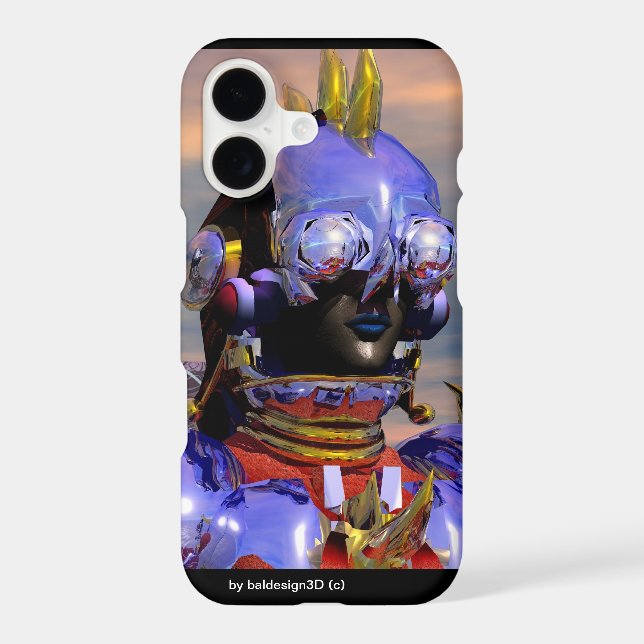 TITAN CYBORG PORTRAIT Blue Science Fiction ,Scifi (Back)