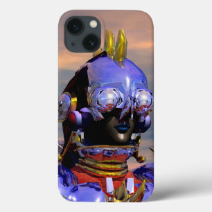 TITAN CYBORG PORTRAIT Blue Science Fiction ,Scifi iPhone 13 Case