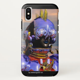 TITAN CYBORG PORTRAIT Blue Science Fiction ,Scifi Case-Mate iPhone Case