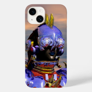 TITAN CYBORG PORTRAIT Blue Science Fiction ,Scifi Case-Mate iPhone 14 Case