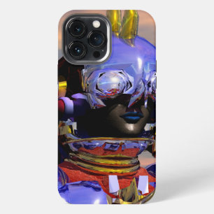 TITAN CYBORG PORTRAIT Blue Science Fiction ,Scifi iPhone 13 Pro Max Case