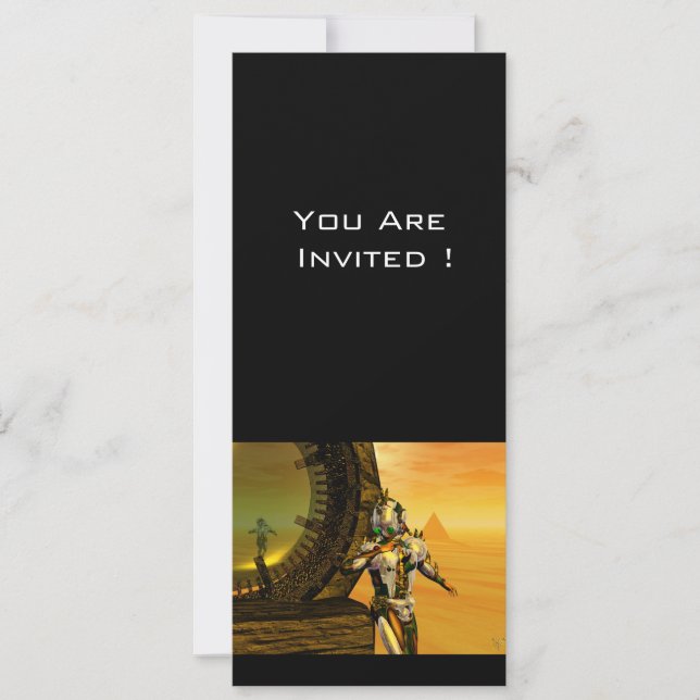 TITAN IN THE DESERT OF HYPERION INVITATION (Front)