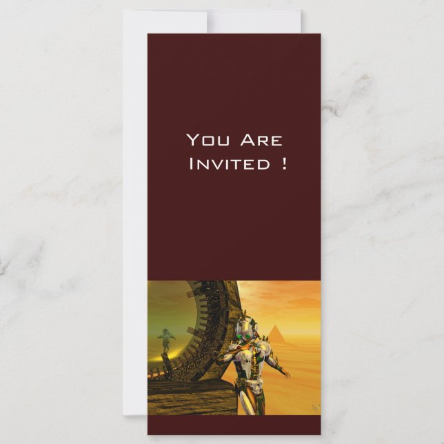 TITAN IN THE DESERT OF HYPERION INVITATION (Front)