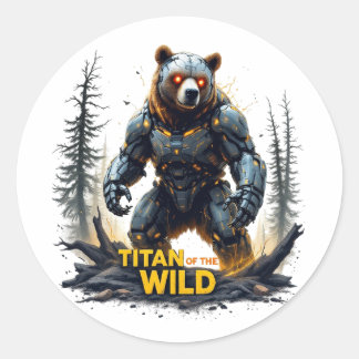 Titan of the Wild - Robotic Bear Sticker