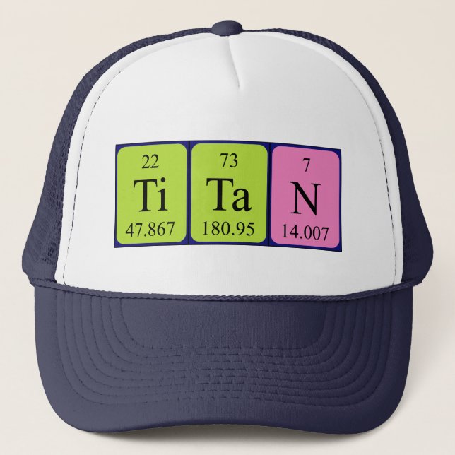 Titan periodic table name hat (Front)