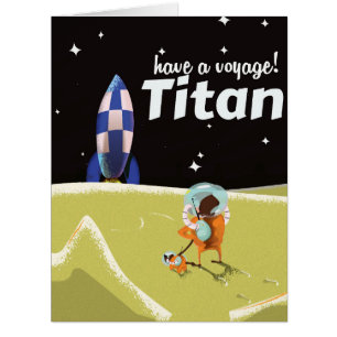 Titan vintage travel poster