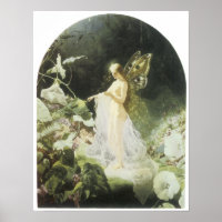 Titania, 1866 Vintage Fairy Painting