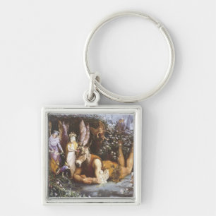Titania and Bottom,Midsummer Night's Dream Key Ring